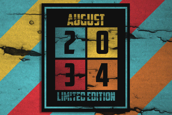 Retro August 2034 Limited Edition