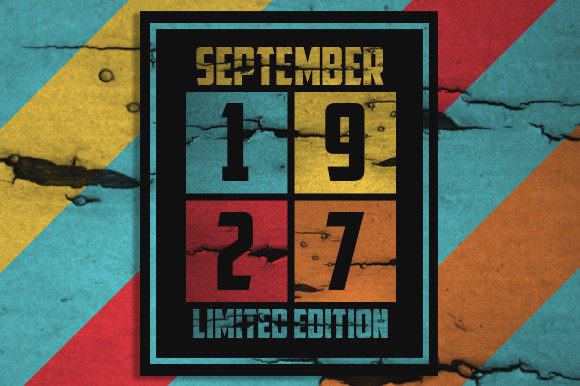 Retro September 1927 Limited Edition